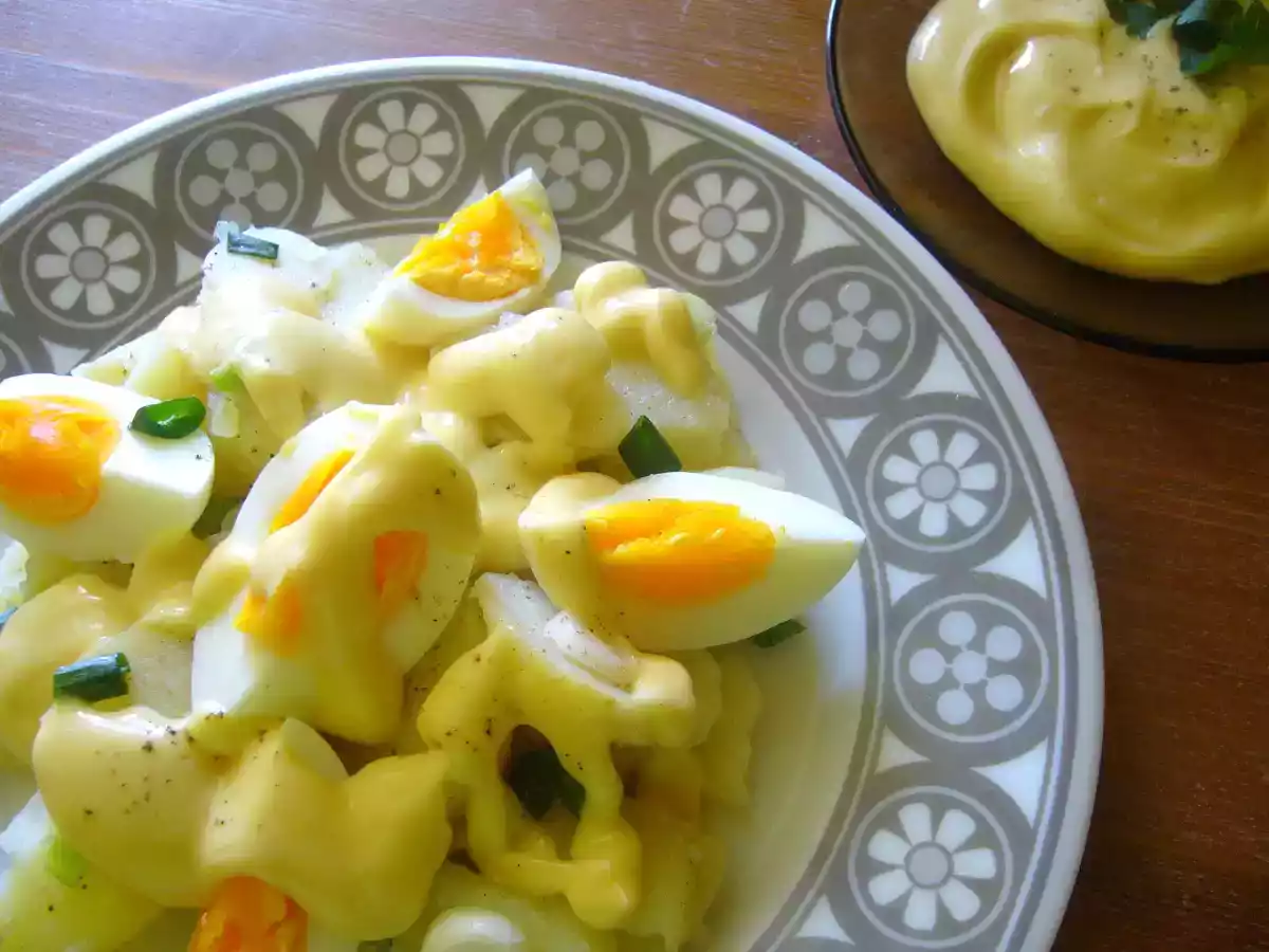 Salata de cartof cu, sos maioneza cu smantana - poza 3