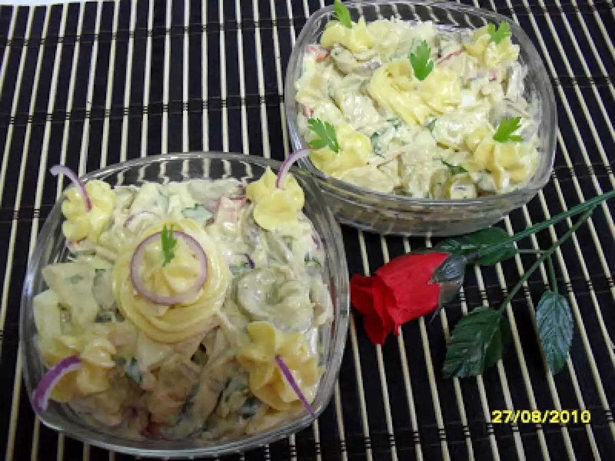 SALATA DE CARTOFI, CIUPERCI, PIEPT DE PUI.....