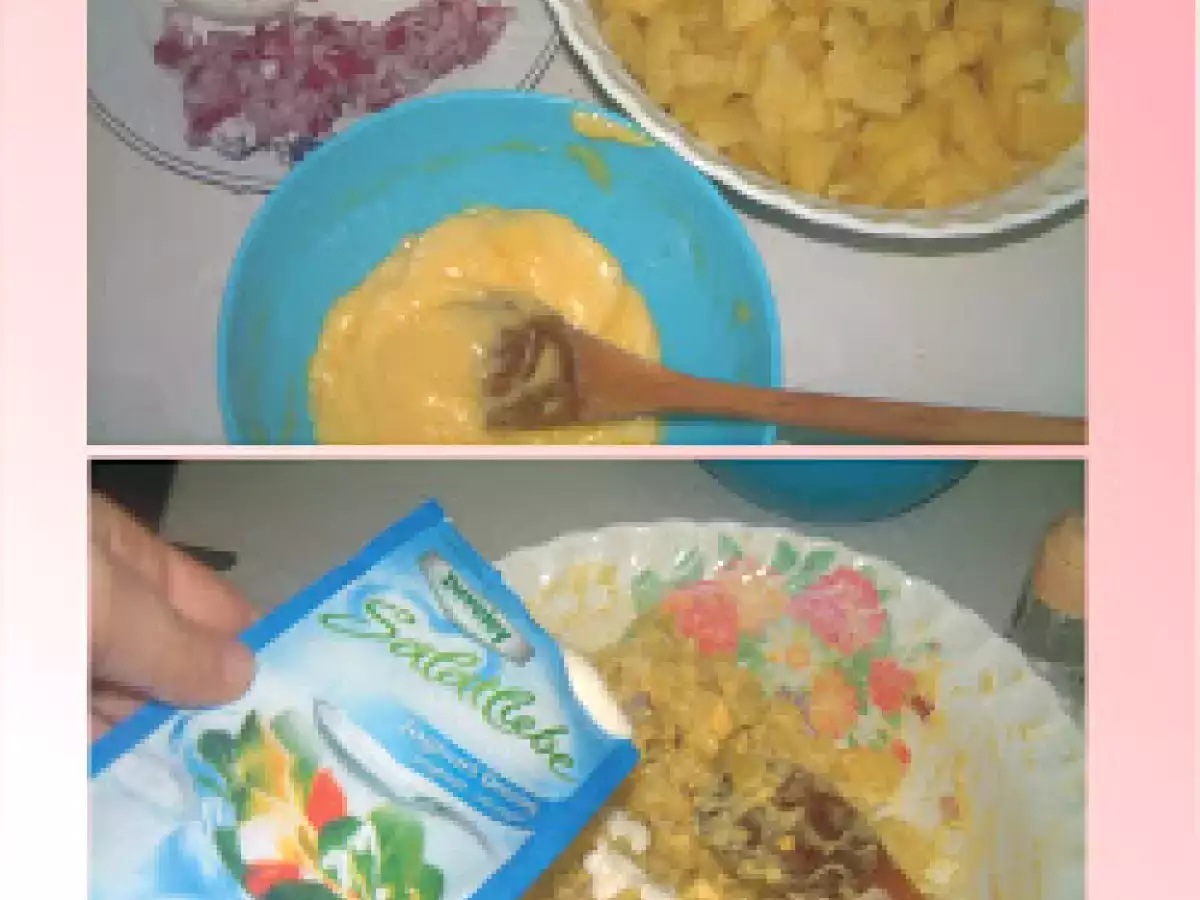 SALATA DE CARTOFI CU OUA SI IAURT - poza 2