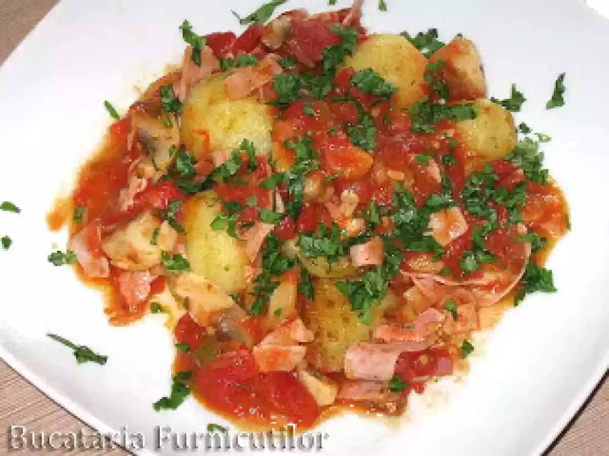 Salata de Cartofi cu Sos Tiganesc