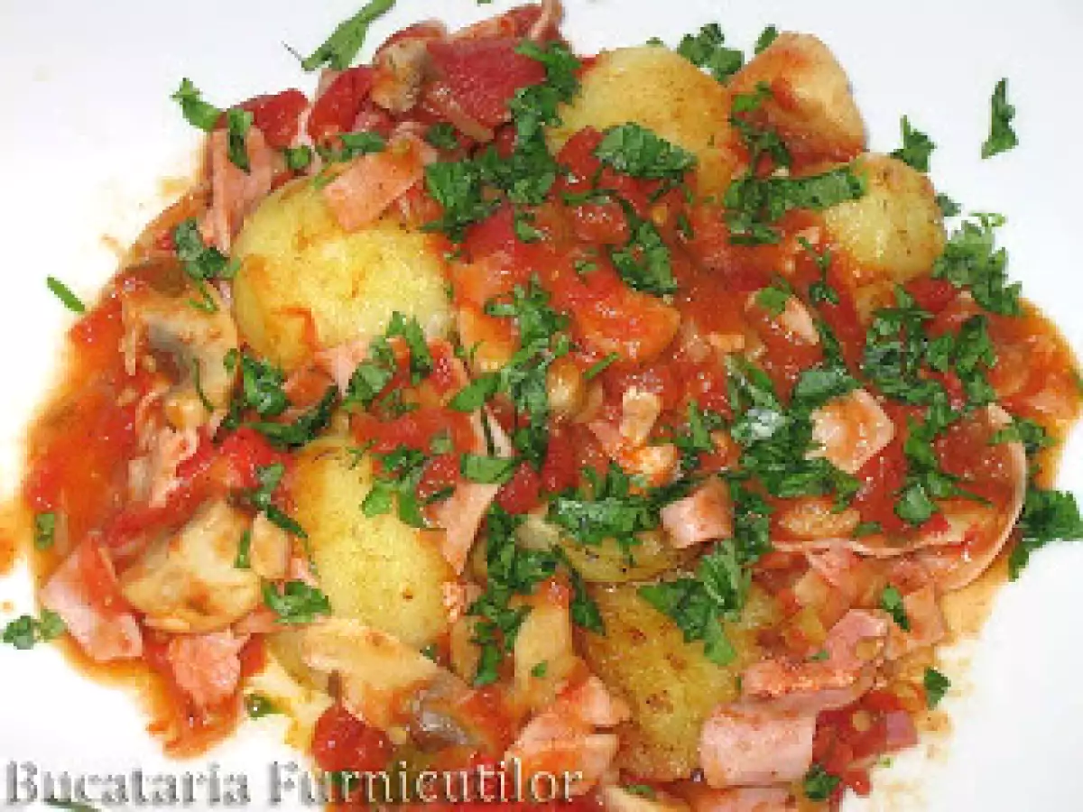 Salata de Cartofi cu Sos Tiganesc - poza 3