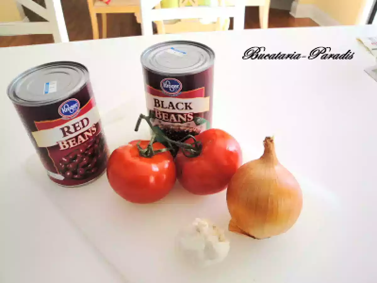 SALATA DE FASOLE IN CULORI CU PESTE AFUMAT - poza 5