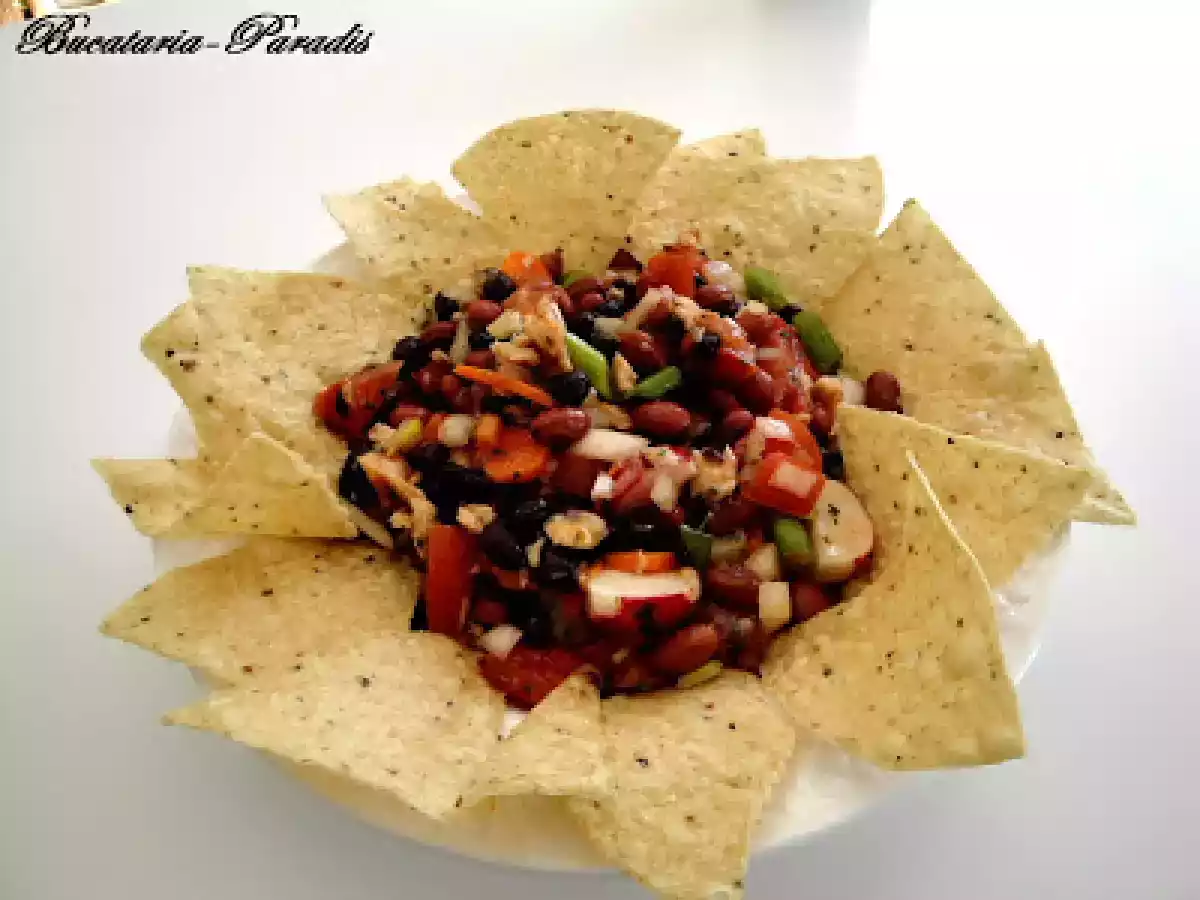 SALATA DE FASOLE IN CULORI CU PESTE AFUMAT - poza 9