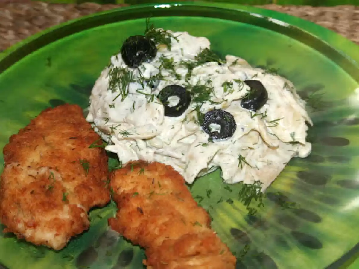 Salata de fasole pastai cu maioneza