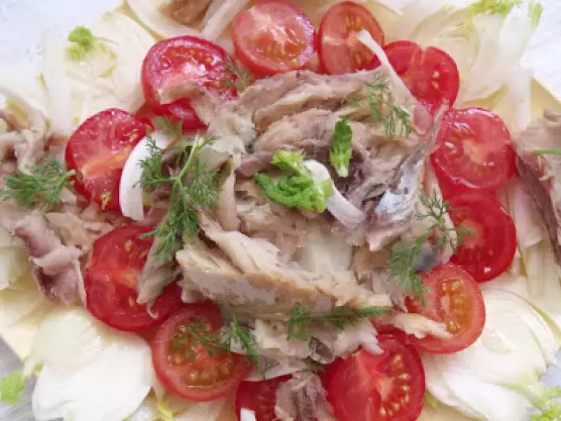 Salata de fenicul si macrou afumat (fennel and smocked mackerel salad), poza 2