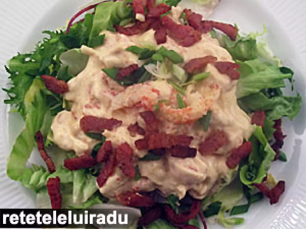 Salata de homari cu maioneza picanta