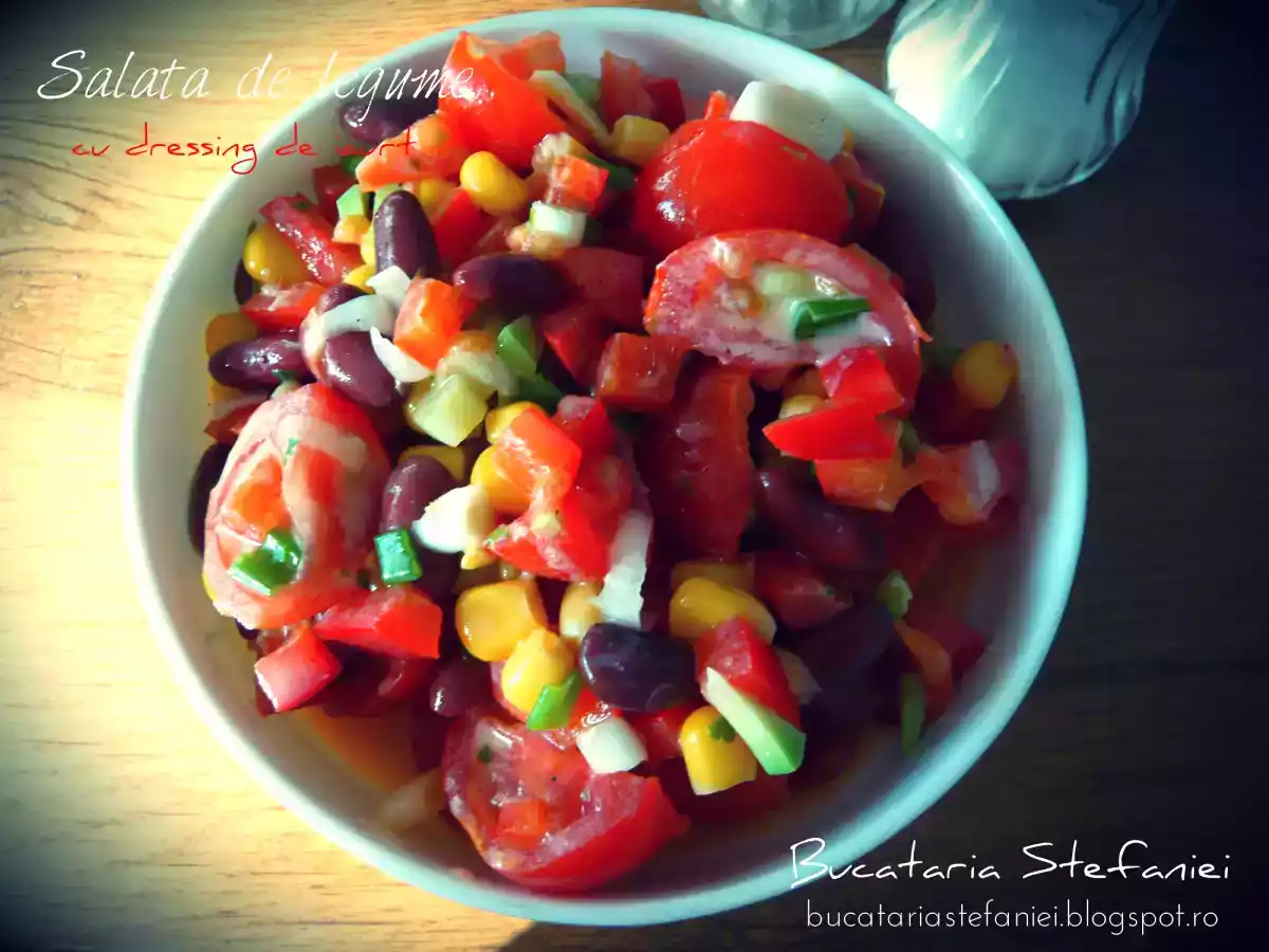 Salata de legume cu dressing de iaurt - poza 2