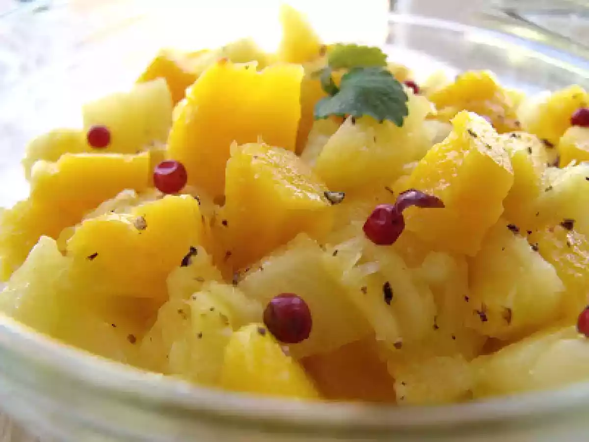 SALATA DE MANGO SI ANANAS(MANGO &PINEAPPLE SALAD) - poza 3