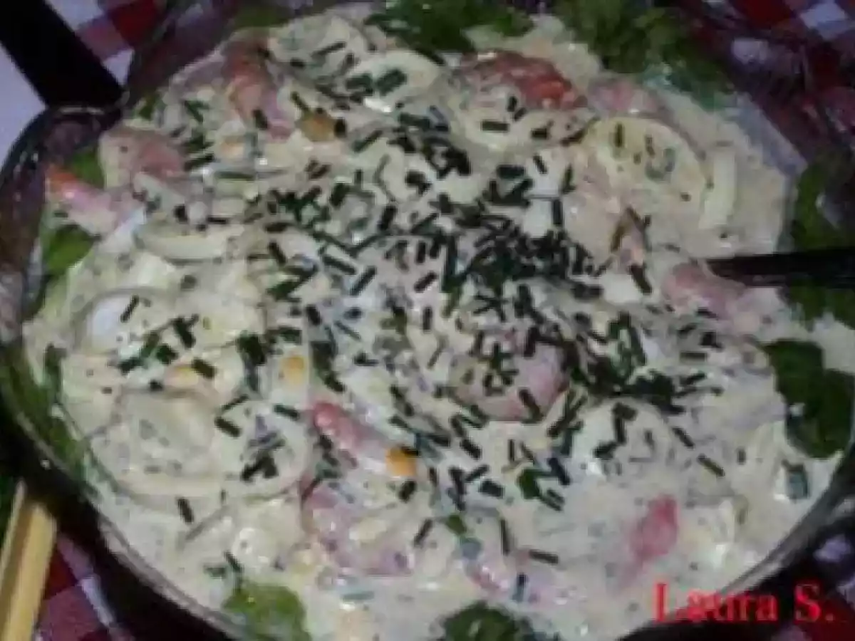 SALATA DE OUA CU CREVETI(Shrimps)