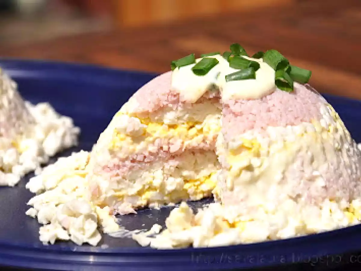 Salata de oua, in straturi - poza 2