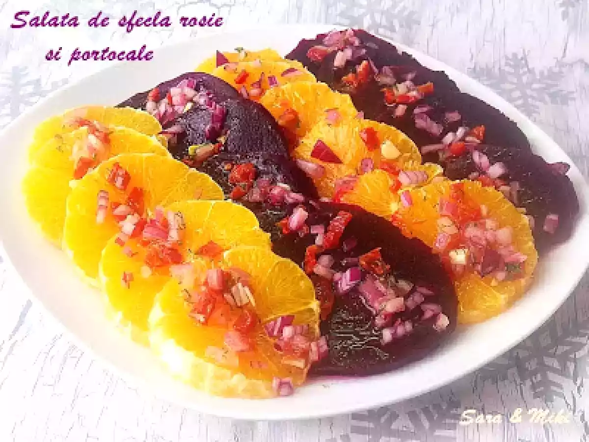 Salata de sfecla rosie si portocale - poza 2