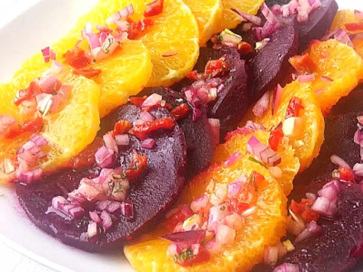 Salata de sfecla rosie si portocale - poza 3