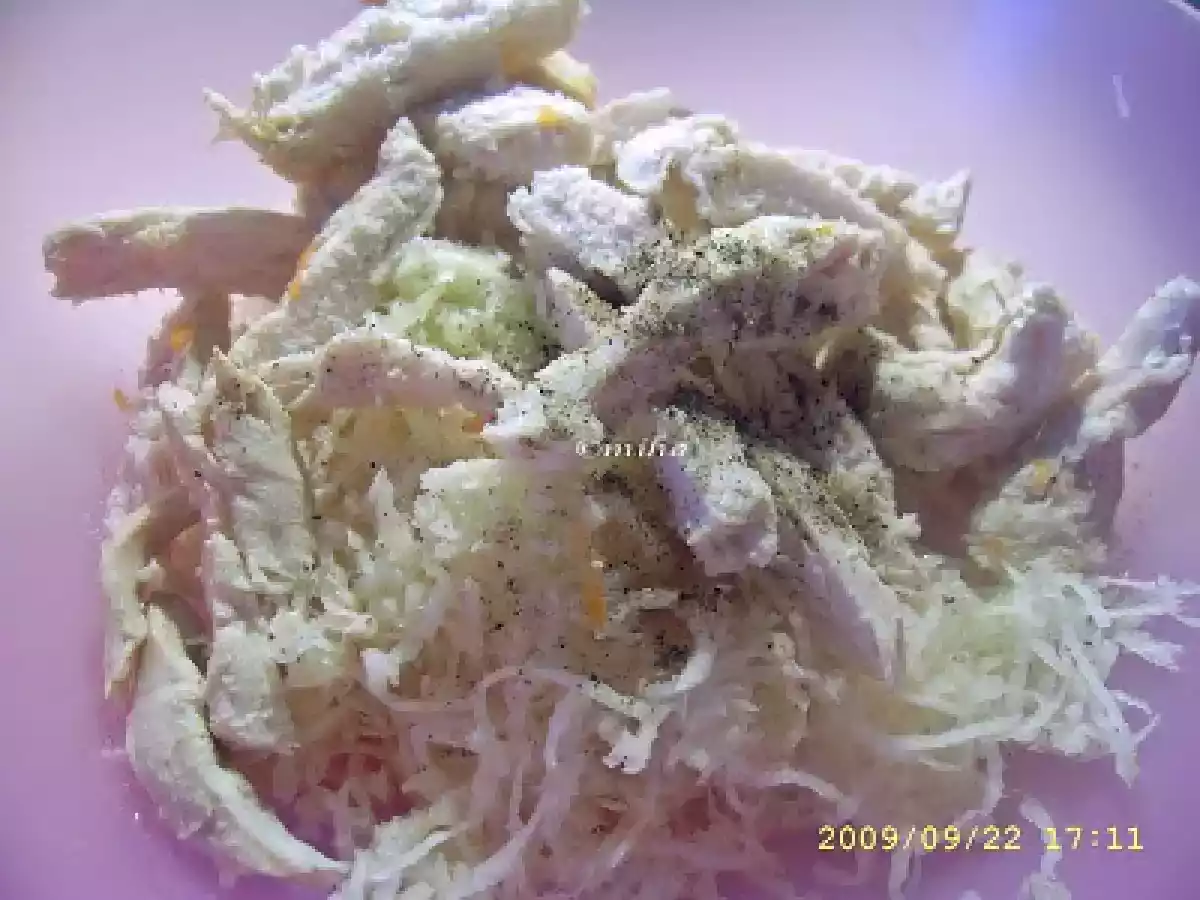 Salata de telina cu piept de pui - poza 2