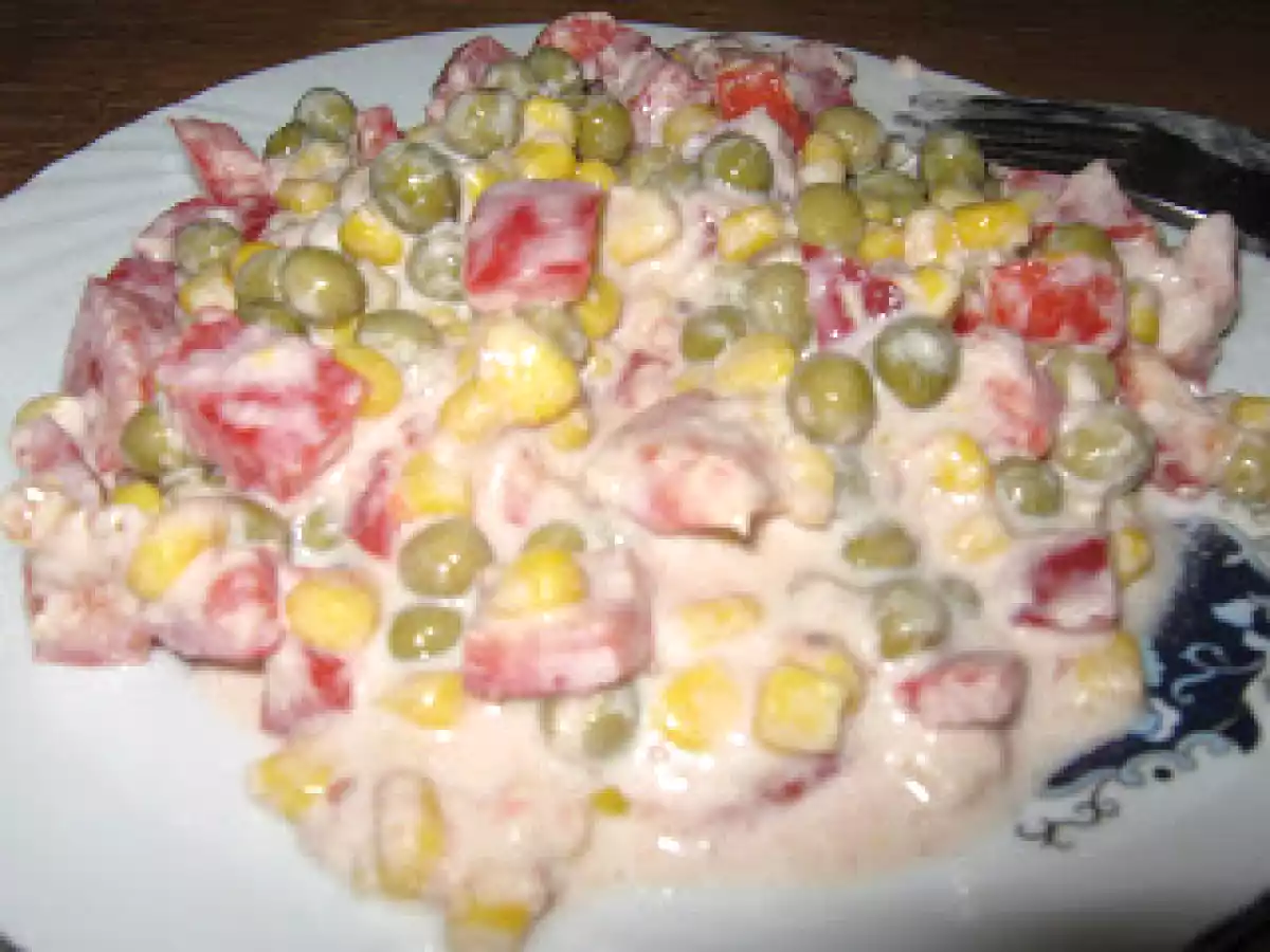 Salata de ton cu smantana