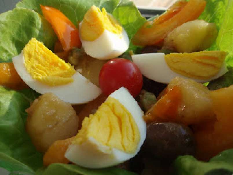 Salata de vara cu sos de ansoa
