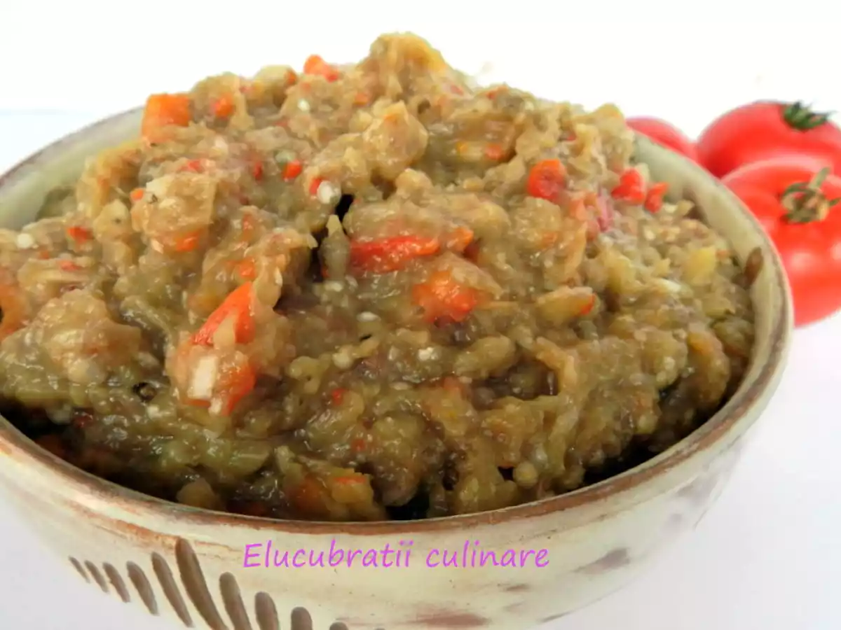 Salata de vinete cu ardei copti - poza 2