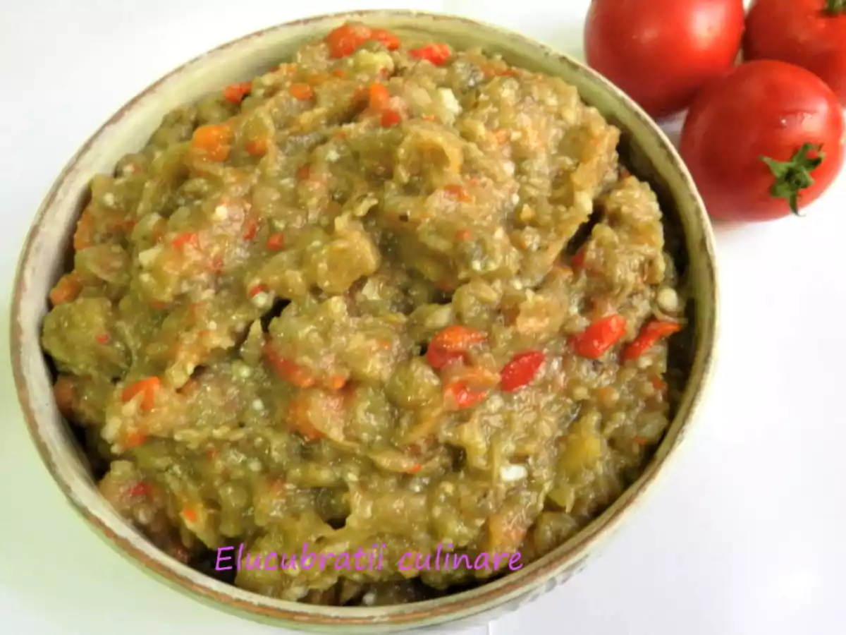 Salata de vinete cu ardei copti - poza 3