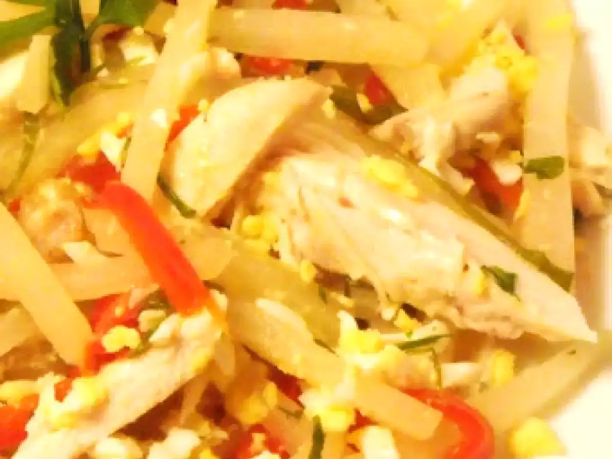 Salata din gulii cu piept de pui - poza 2