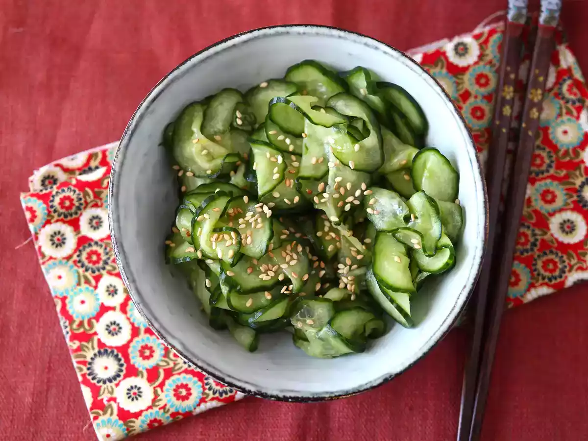 Salată japoneză de castraveți marinați - poza 3