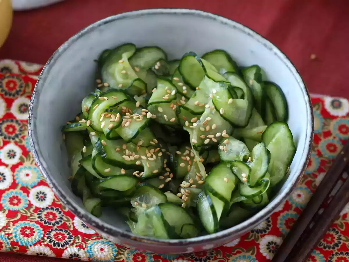 Salată japoneză de castraveți marinați - poza 5