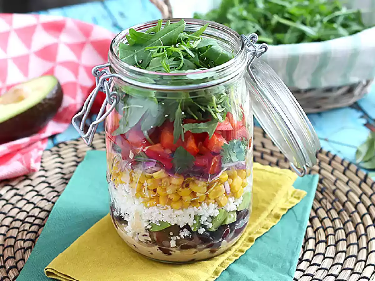 Salata mexicana in borcan - poza 5