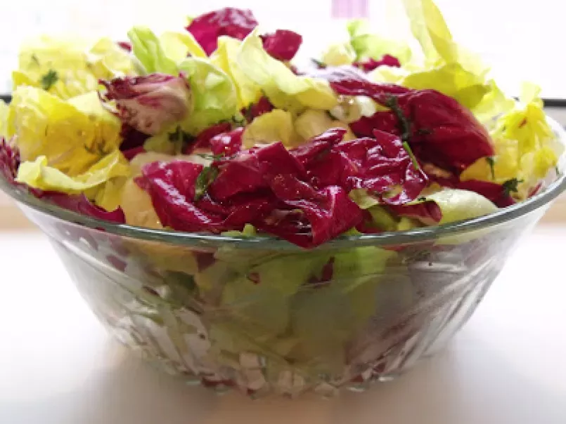 Salata romana si radicchio (heart romaine&radicchio salad) - poza 3