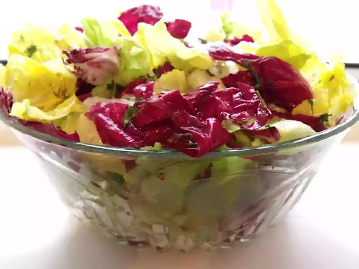 Salata romana si radicchio (heart romaine&radicchio salad) - poza 3