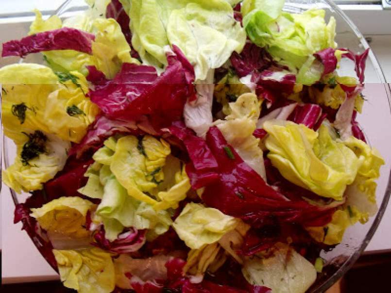 Salata romana si radicchio (heart romaine&radicchio salad) - poza 4