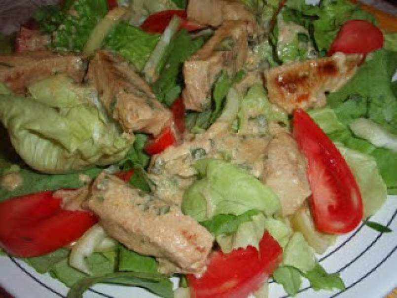 Salata verde cu piept de curcan si sos frantuzesc - poza 2
