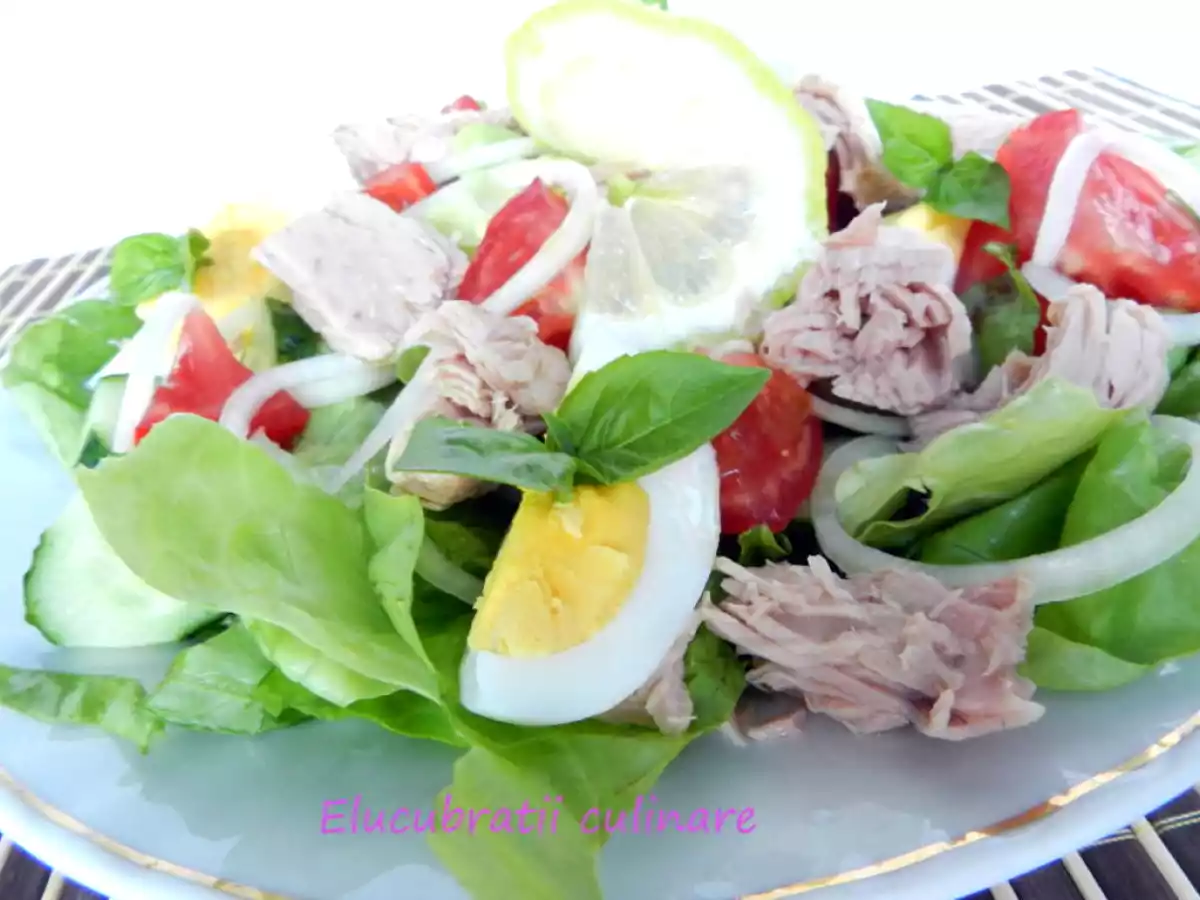 Salată verde cu ton - poza 2