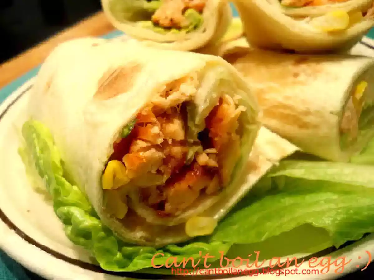 Sandwich-wraps cu somon