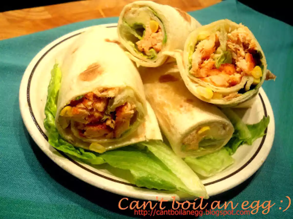 Sandwich-wraps cu somon - poza 2