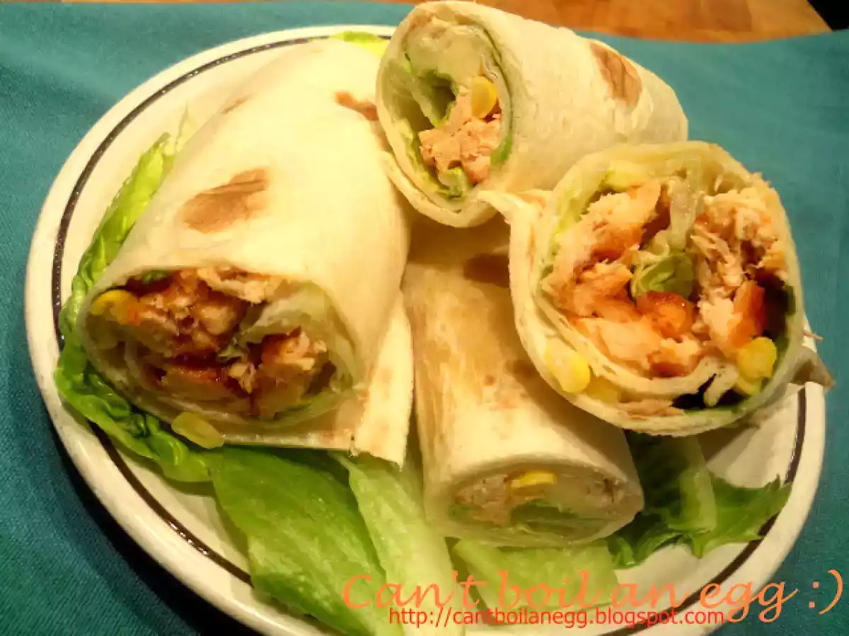 Sandwich-wraps cu somon - poza 3