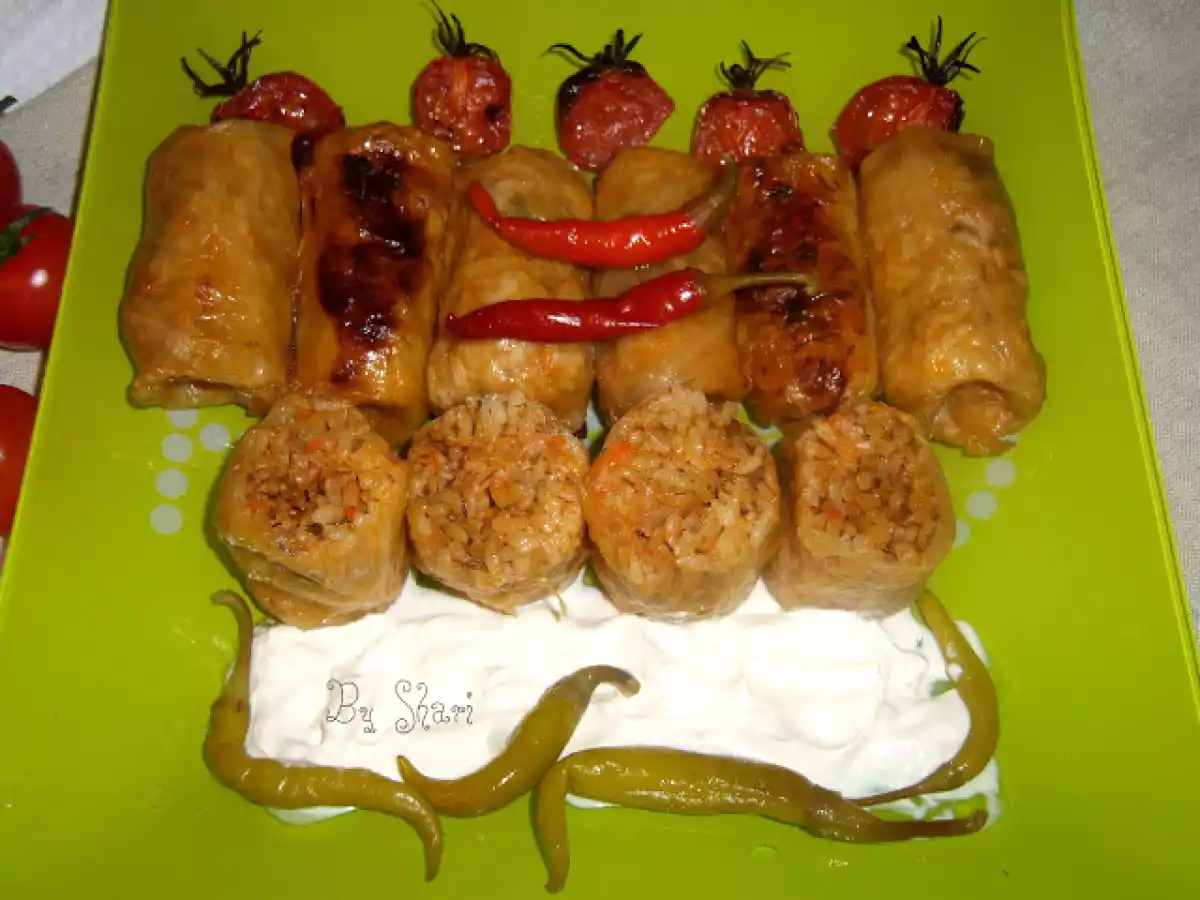 Sarmale cu orez si cimbru