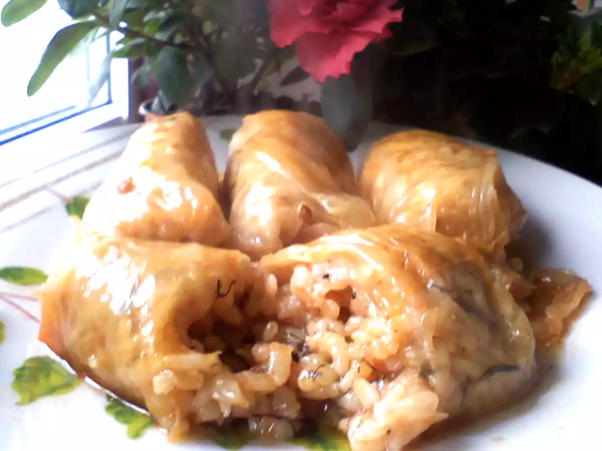 Sarmale cu orez si ciuperci