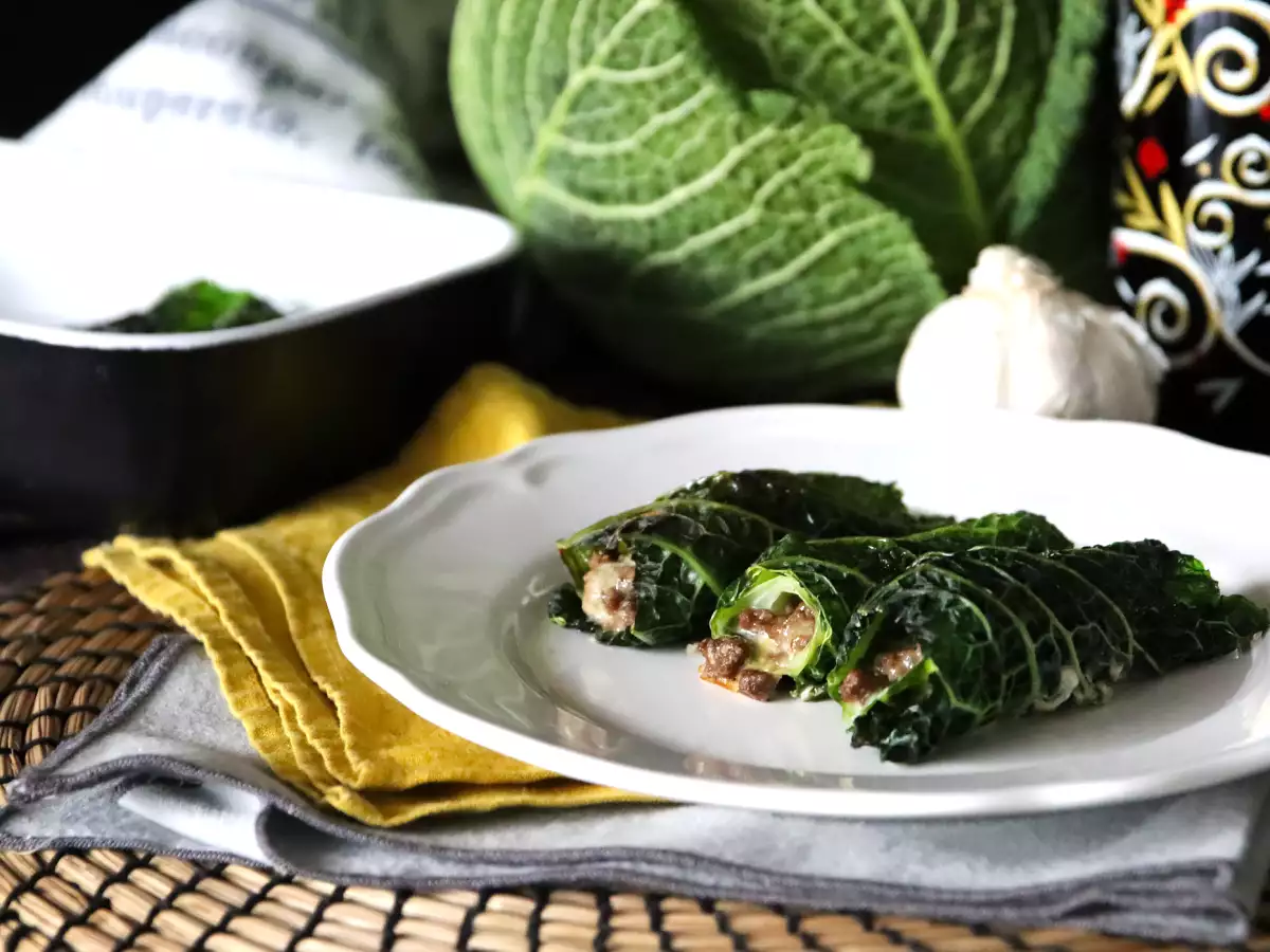 Sarmale din kale (la cuptor)