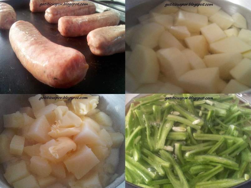 Sausage And Mash Sau Carnati Cu Piure Si Gravi De Ceapa - poza 4