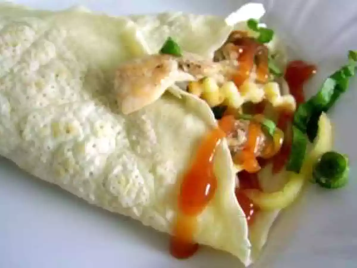 Shaorma cu foi de clatite