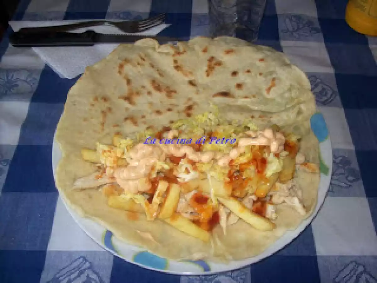 Shaorma cu piept de pui