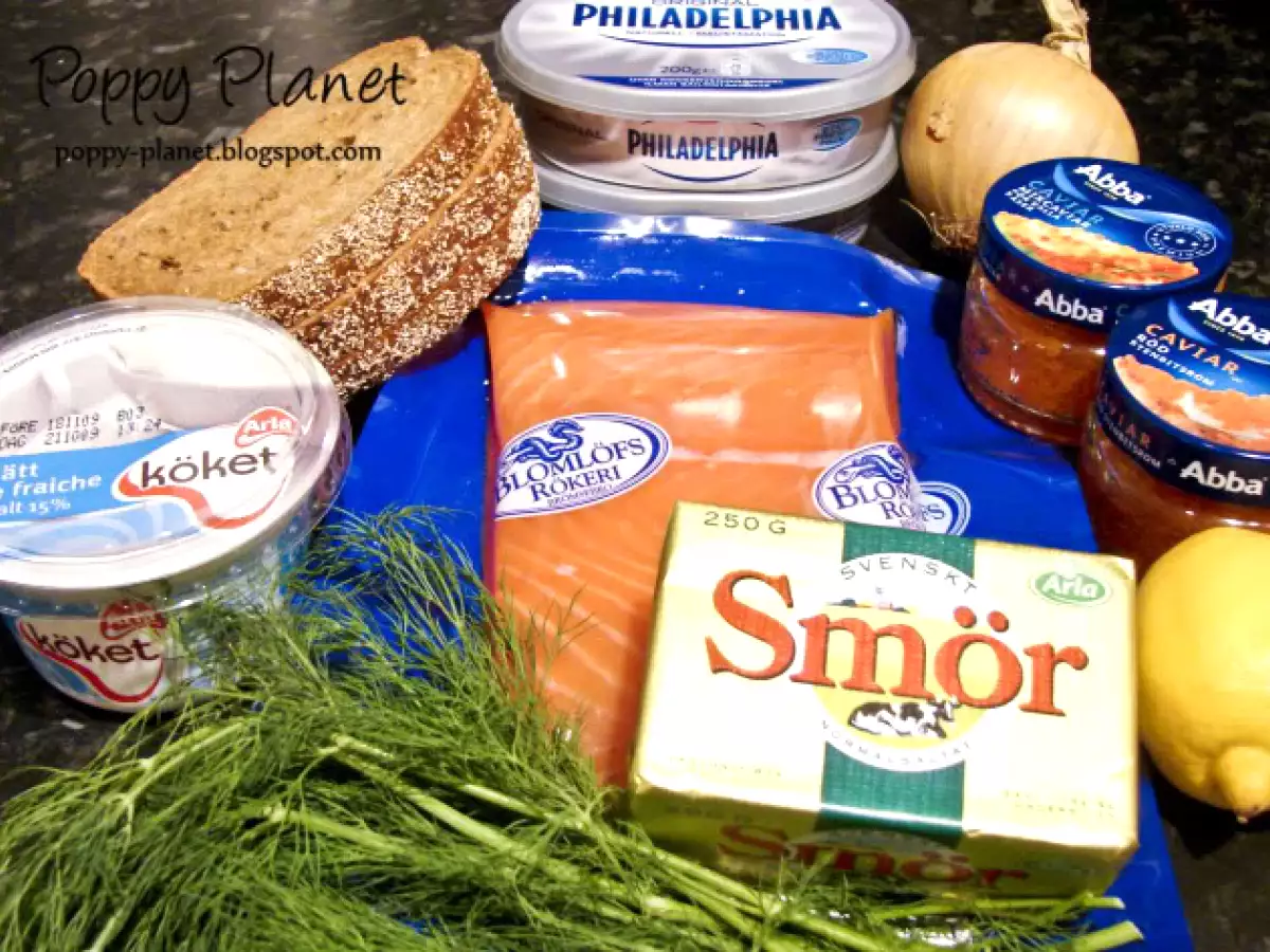 Smörgåstårtor - Cheesecake cu somon - poza 3