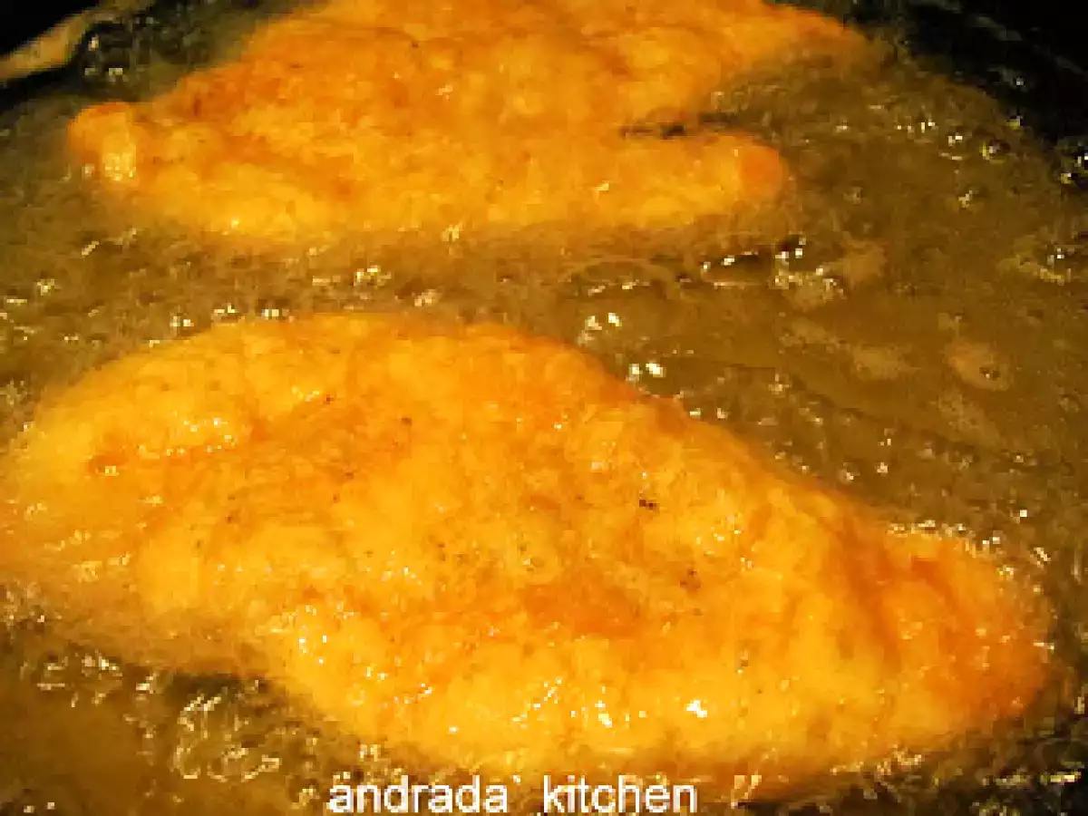 Snitel din piept de pui