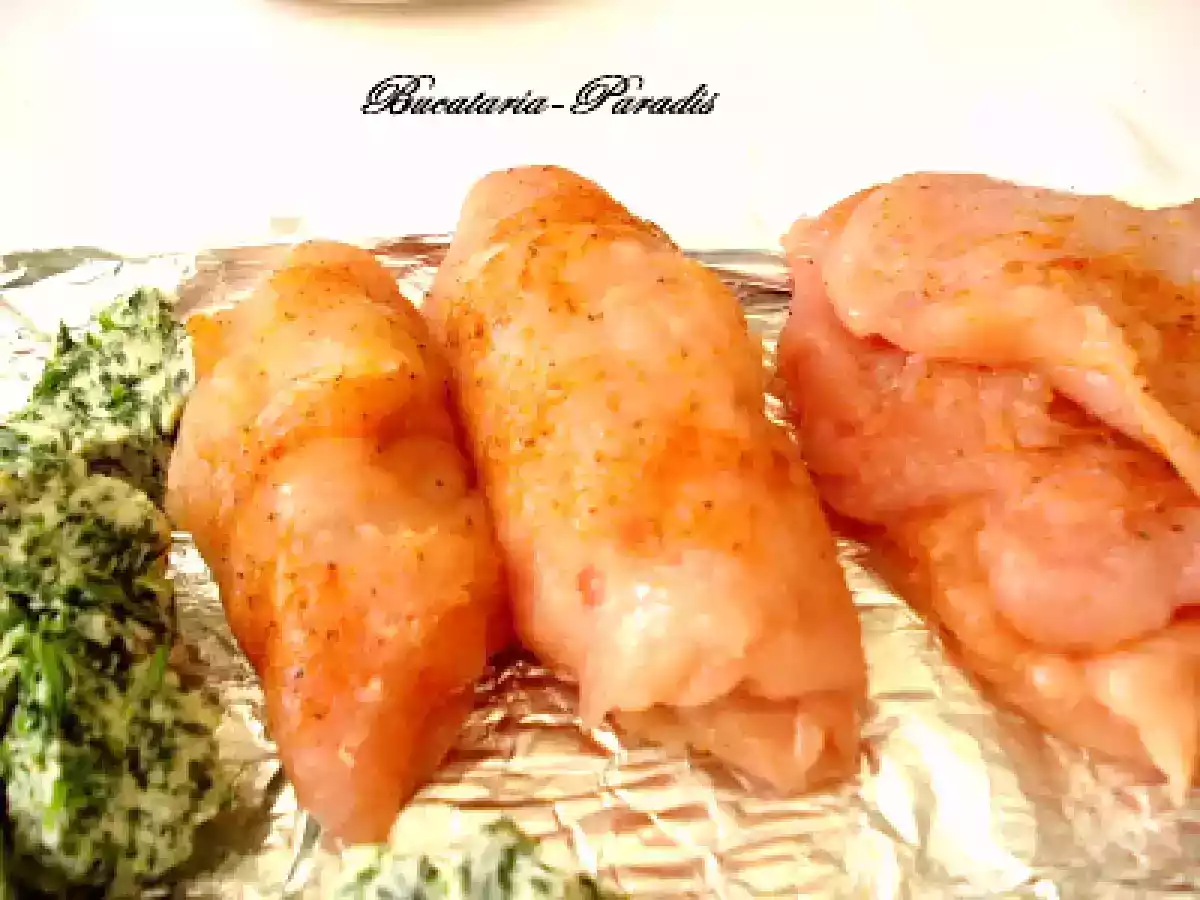 Snitel Kievskaia de pui cu cartofi prajiti la cuptor. - poza 8