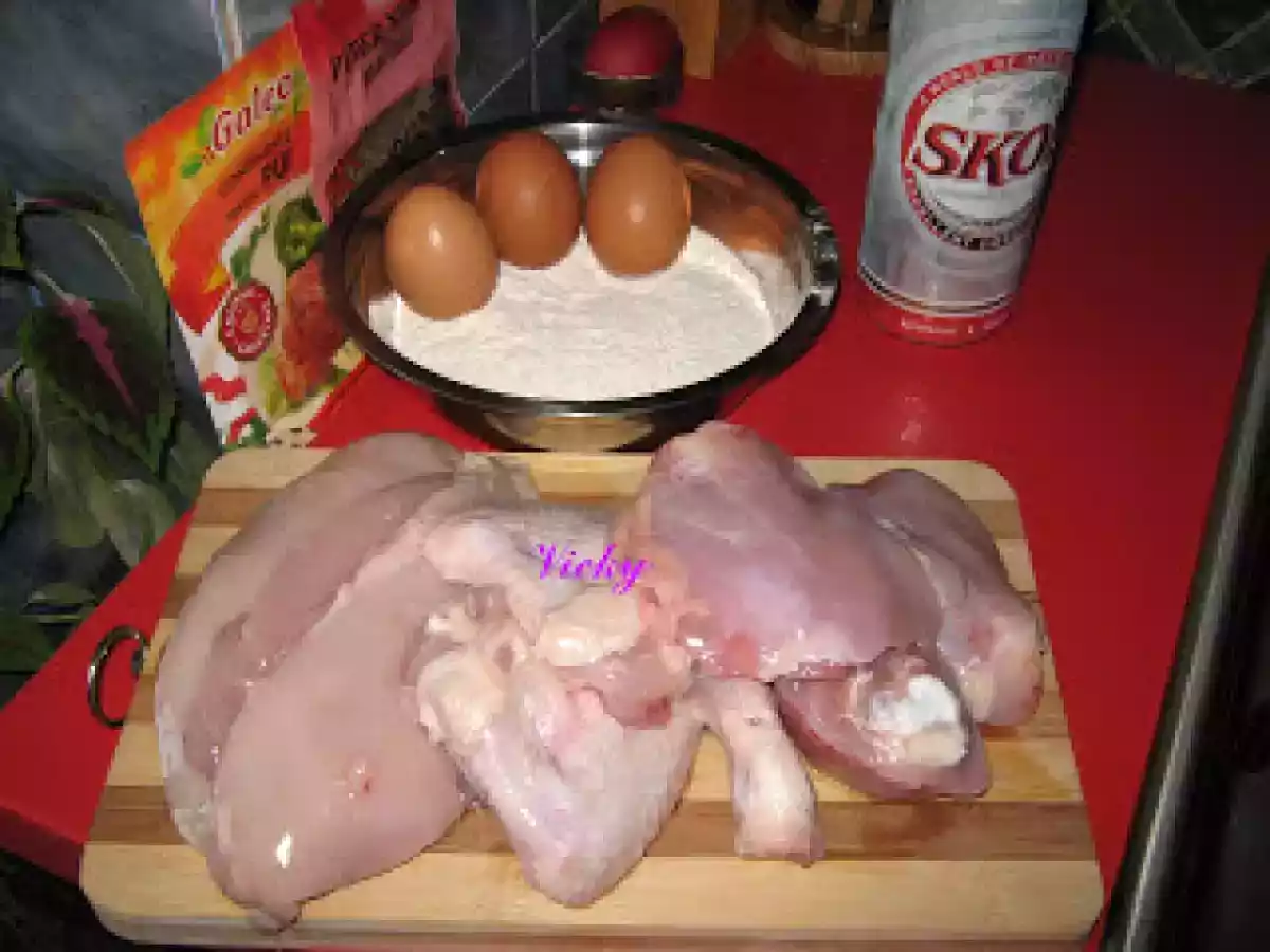 Snitele de pui in aluat de bere - poza 4