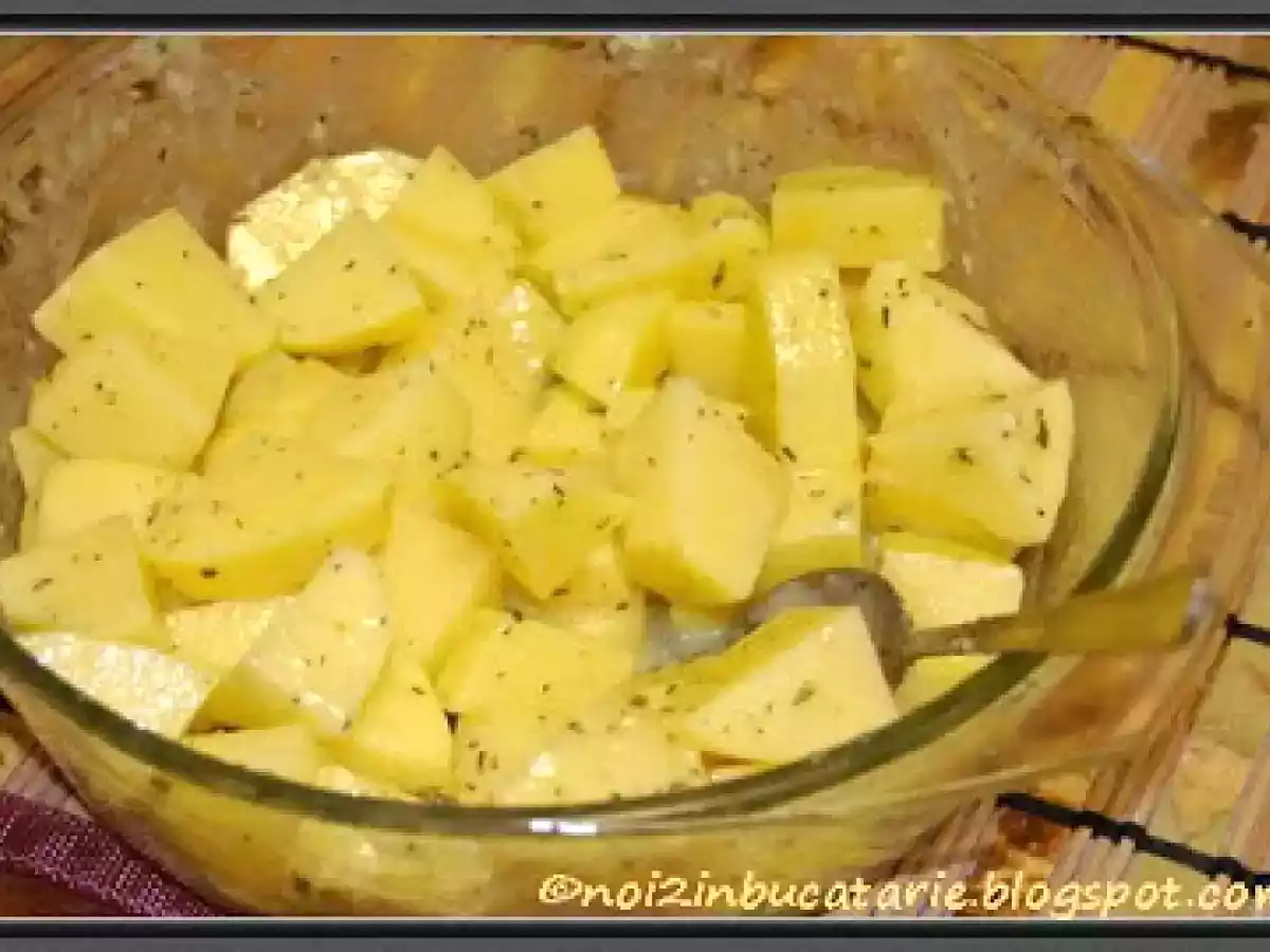 Somon aromat cu cartofi la cuptor - poza 5