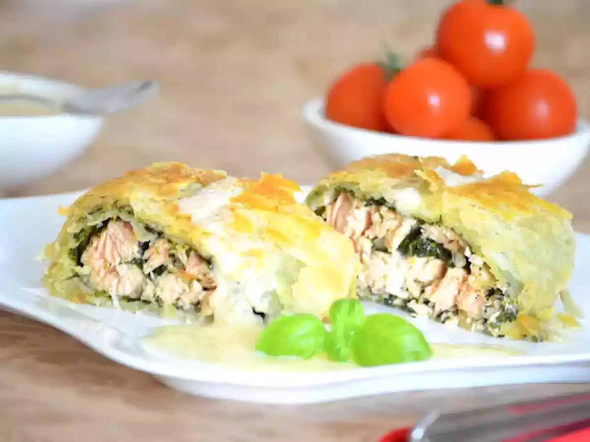 Somon in crusta cu sos de ardei - poza 3