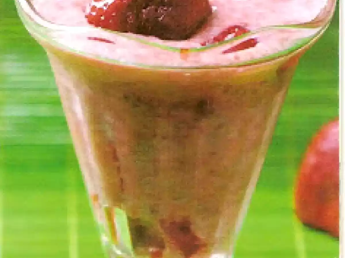 Sorbet de iaurt cu capsuni