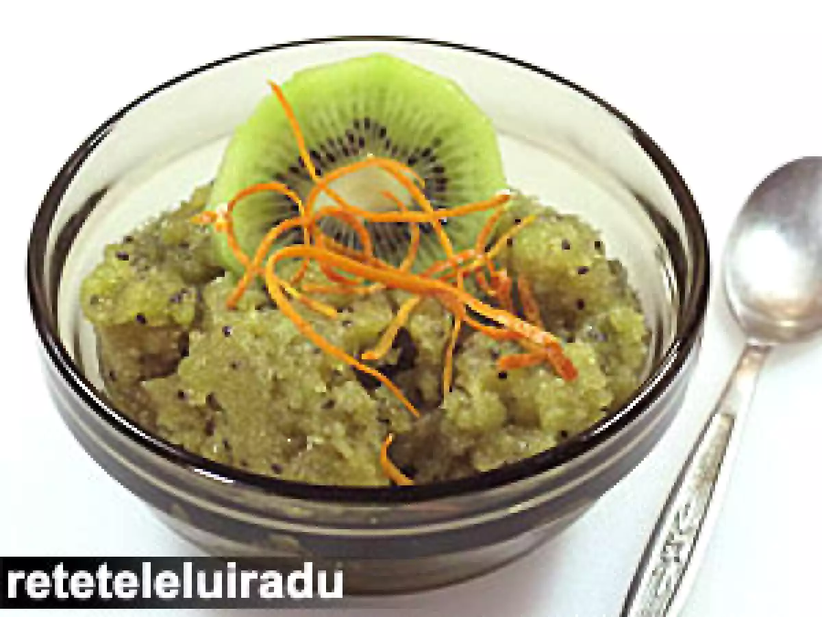 Sorbet de kiwi cu ghimbir