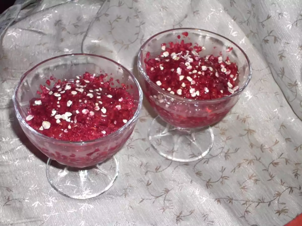 Sorbet de zmeura 100% sanatos