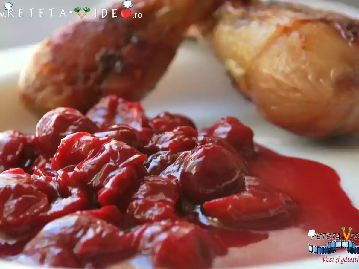 Sos de Visine pentru Friptura (Reteta Video)