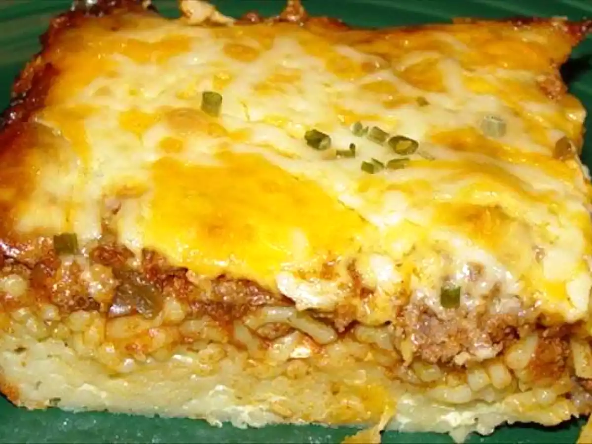 Spaghete cu ou si usturoi la cuptor